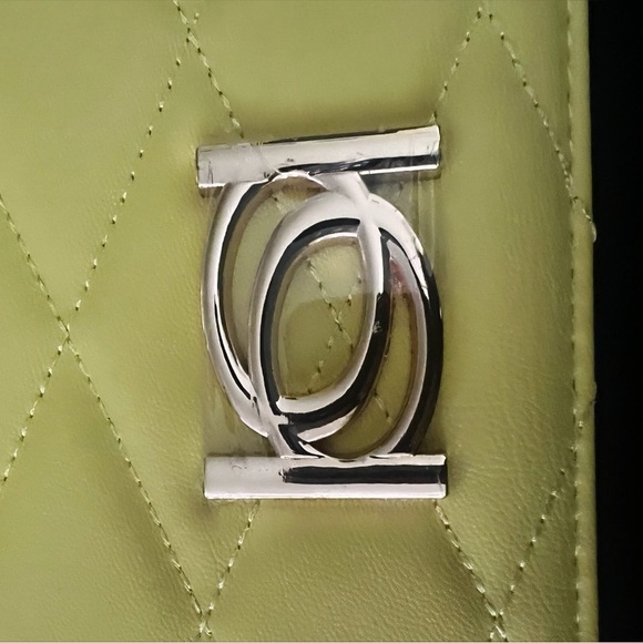 Bebe Yellow Quilted Women's Bag - Picture 6 of 11